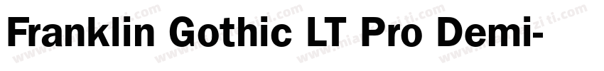 Franklin Gothic LT Pro Demi字体转换